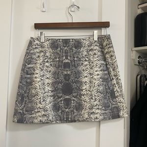 BDG (Urban Outfitters) Snake Skin Mini Skirt